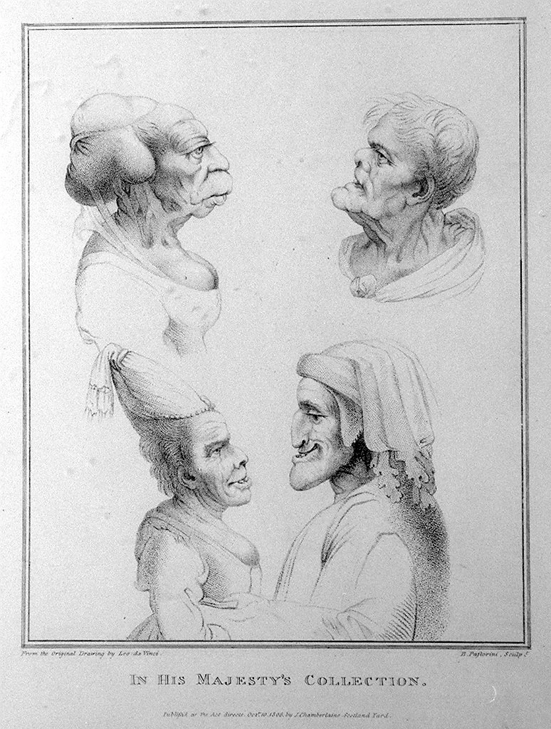 241-teste umane caricaturali  - Vinci, Firenze